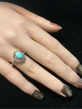 Adjust. Amazonite Ring